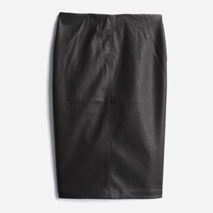 Blank NYC Monique Black Faux Leather Pencil Skirt
